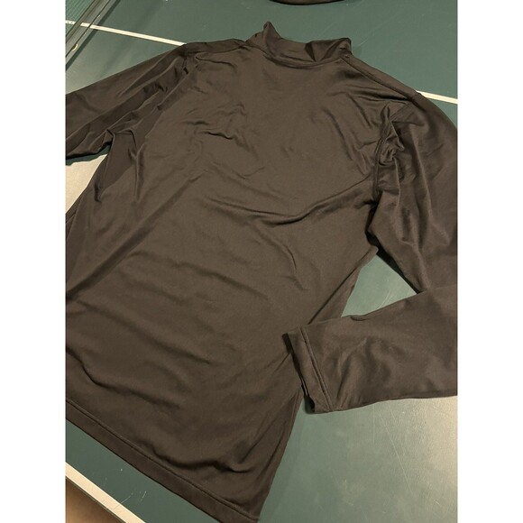 Men’s Paradox 1/4 Zip Pullover Shirt LARGE Activewear Fleece Black Layer Premium - Picture 4 of 6